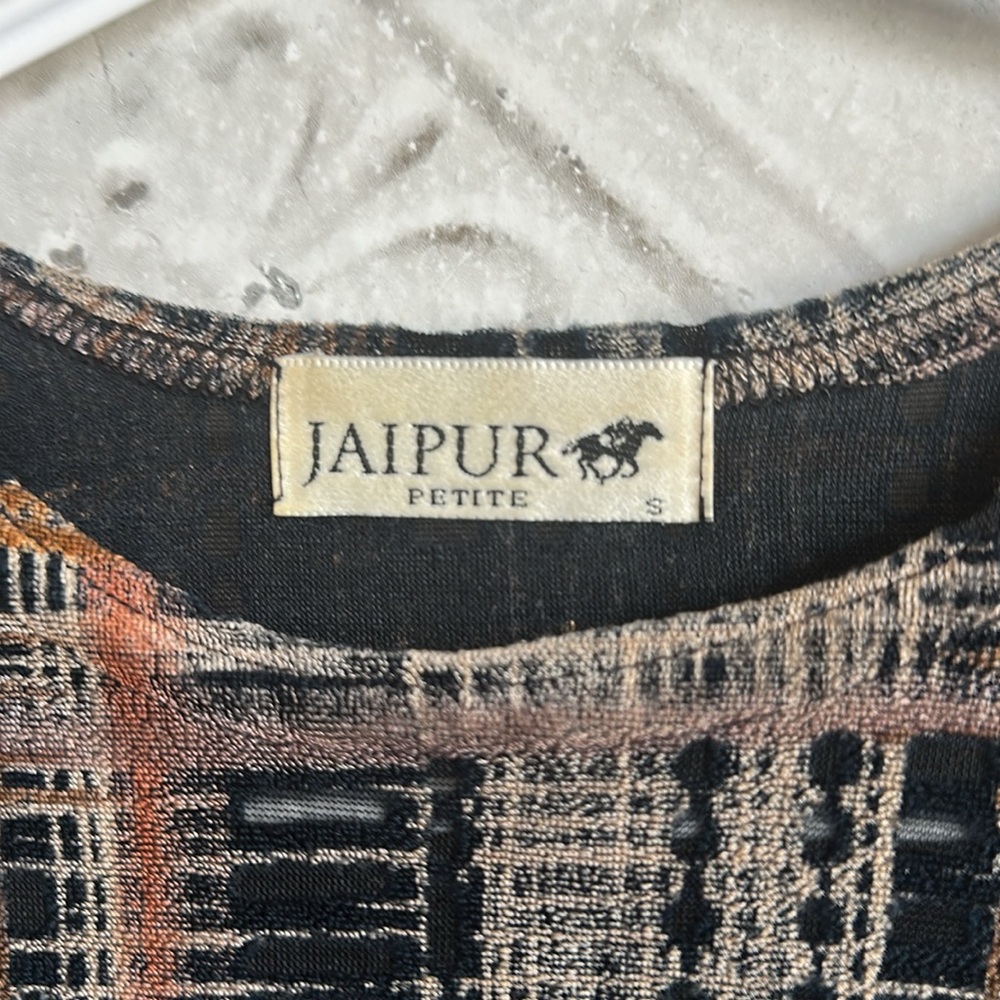 Jaipur Women's Multicolor Plaid cropped Top - Picture 2 of 6